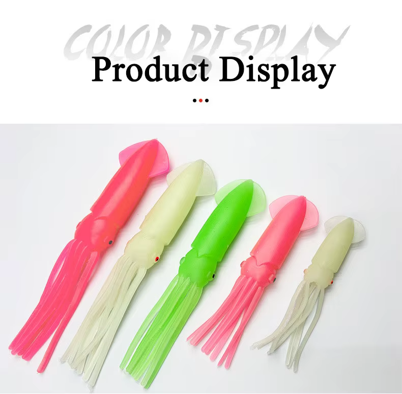 Coloridos juguetes de felpa en forma de calamar perfectos para decoraciones para niños