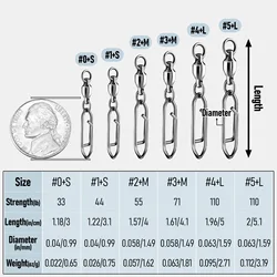Clips cambio rápido con rodamiento de bolas para señuelos pesca