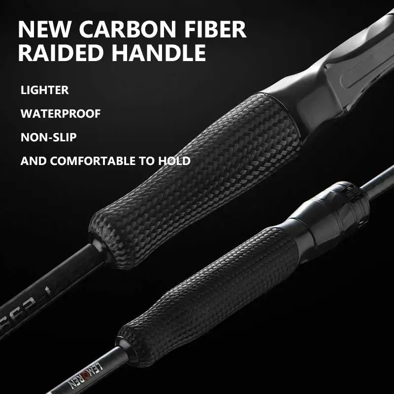 Mavllos MOXIAO caña giratoria de bajo 1,98-2,04 m línea 1-12lb señuelo 2-28g acción punta Extra rápida 2 secciones varilla de fundición BFS de carbono ligero - imagen 5