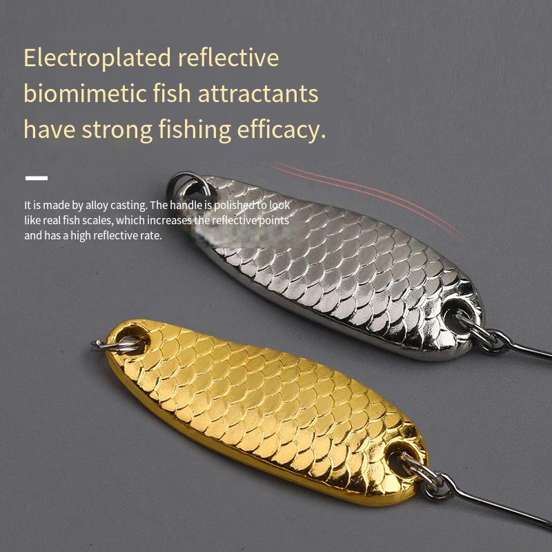 Nuevo Mini señuelo de Pesca 1,5g2,5g3,5g cuchara señuelos de Metal cebo giratorio Minnow pez pequeño anzuelo individual Jig Stream cebos de trucha Pesca