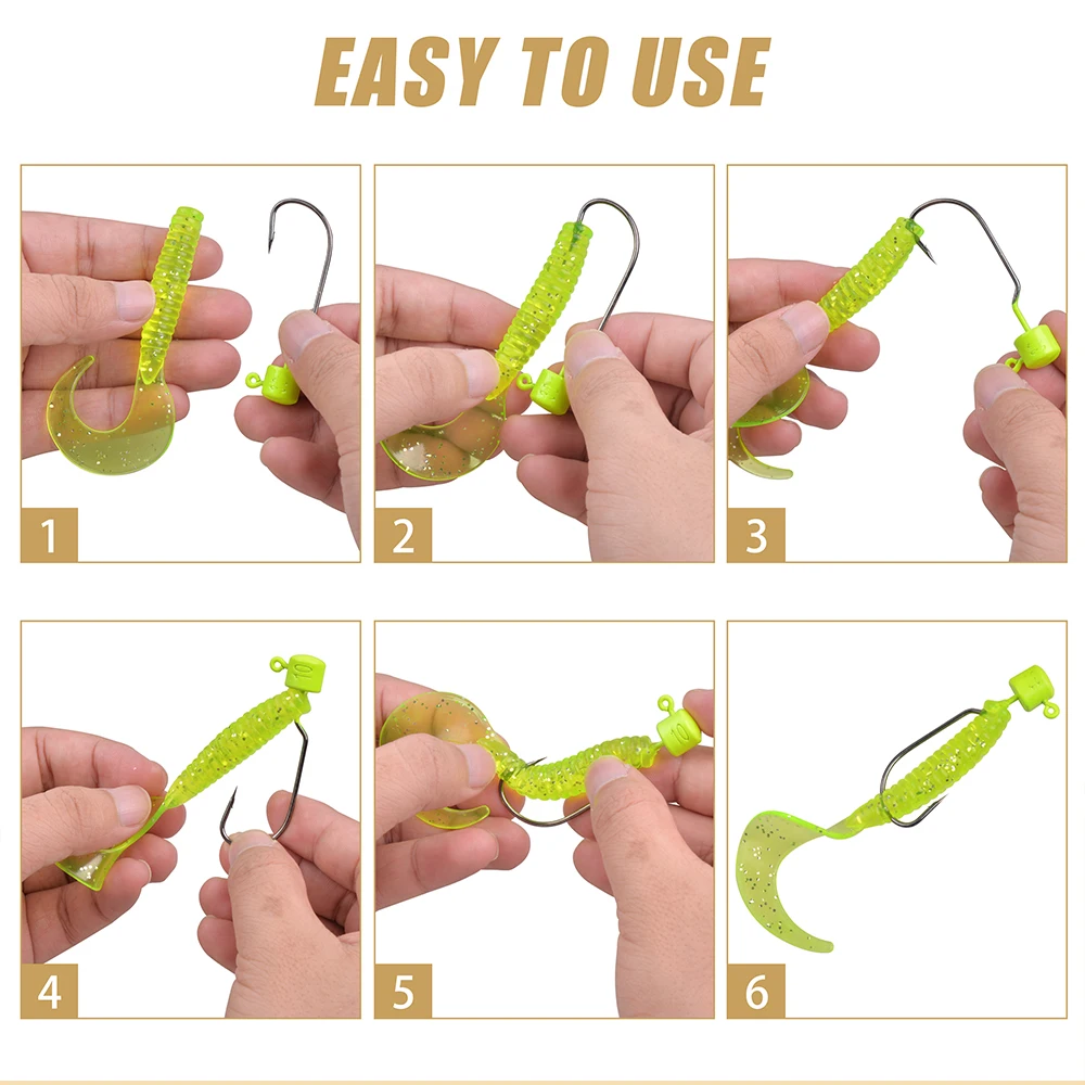 Cabeza de plantilla de aparejo Ned, anzuelo de gusano de púas, 7g, 10g, gancho de cabeza de plantilla de plomo de acero de alto carbono, señuelos de gusano de trucha de lubina de agua dulce, 20 piezas - imagen 5