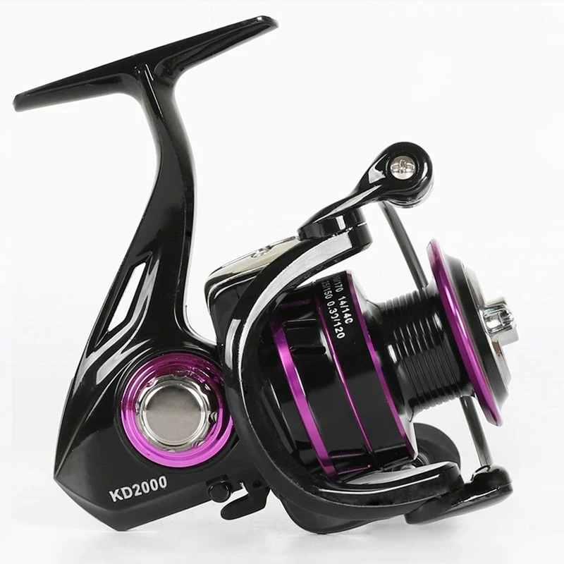 ALASICKA 5 + 1BB KD/KDPROMetal carrete giratorio de gran capacidad de fundición larga uso en agua dulce y salada tabla Original carrete Roadrunner