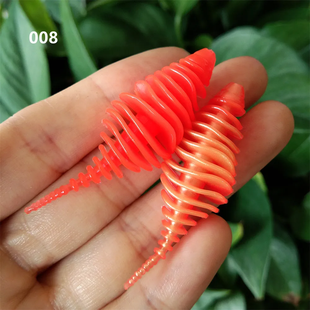 12 Uds 5cm 1,8g nuevo alcance señuelos blandos señuelos de plástico blando flotantes de agua dulce Swimbaits cebo suave de silicona gusano para pesca - imagen 2