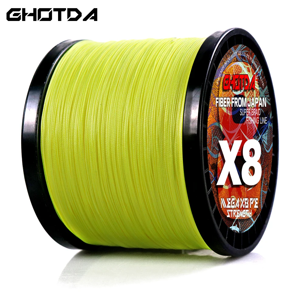 GHOTDA-Hilo de pescar trenzado de 8 hebras, multifilamento de 300M, 500M, 1000M, para pesca de carpa, cable de alambre trenzado japonés, accesorios de pesca de mar - imagen 2