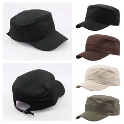 Gorra de pescador plana ajustable con acabado hueso
