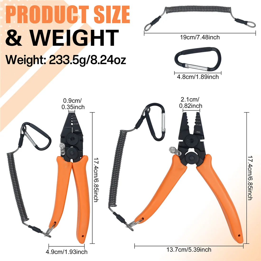 Alicates de pesca de acero inoxidable, herramienta de prensado de cuerda de alambre, manga de prensado de bucle para agua salada, kit de aparejos de pesca, 430 piezas - imagen 2