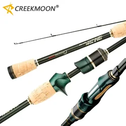 Caña de pescar de fibra de carbono 100%, alta calidad, ultraligera, giratoria, fundición, Surper, poste duro, guías de cerámica, aparejos