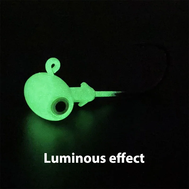 5 unids/lote anzuelo con cabeza de plomo anzuelo de púas ojos de pez 3D 3,5g/5g/7g/10g/14g accesorios de pesca - imagen 5