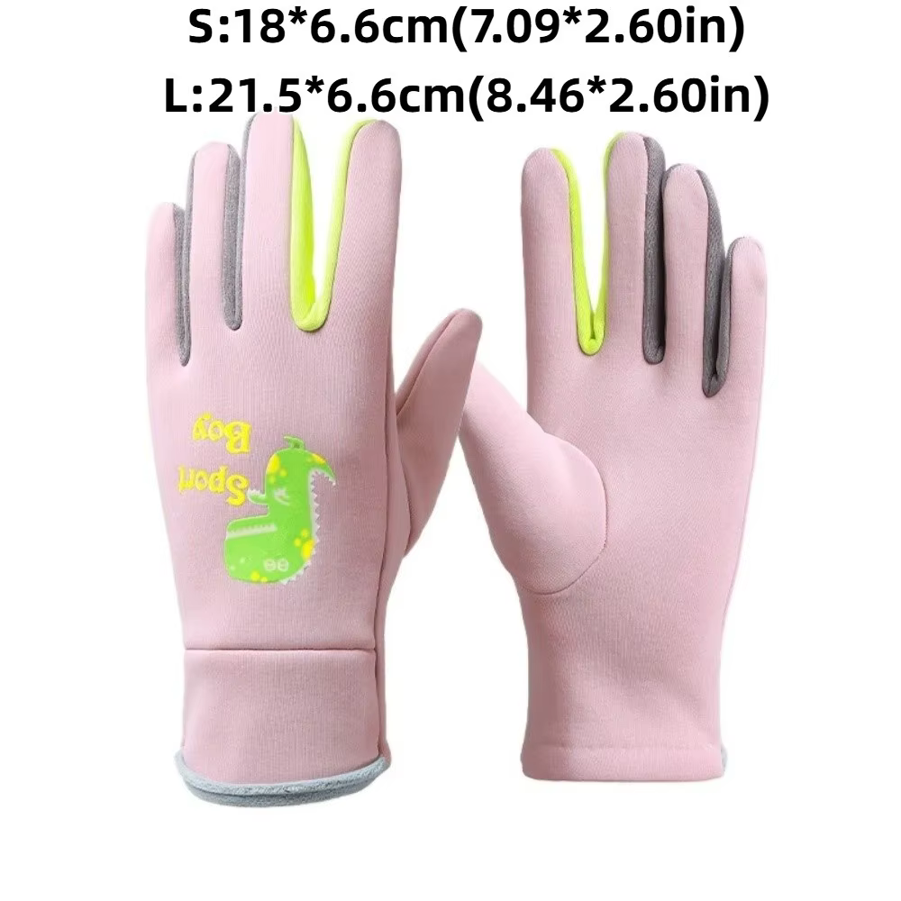 Guantes dinosaurio cálidos reflectantes a prueba de viento niños - imagen 5
