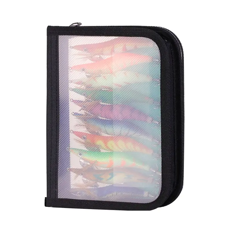 Señuelo luminoso de madera para pesca, cebo duro de 10 piezas, 3,0 ojos 3D, Wobbler, plantilla de calamar con bolsa - imagen 4