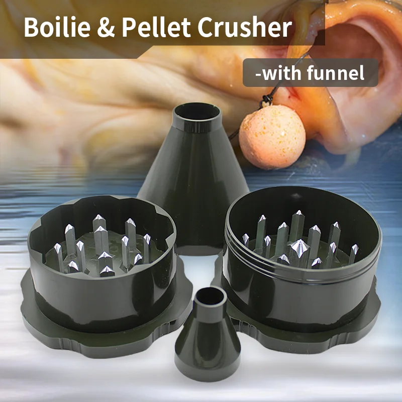 Trituradora de cebo de pesca de carpa, molinillo para pellets de Boilies, cebo, herramienta de aparejos de pesca de carpa, método alimentador, equipo de aparejos de pesca