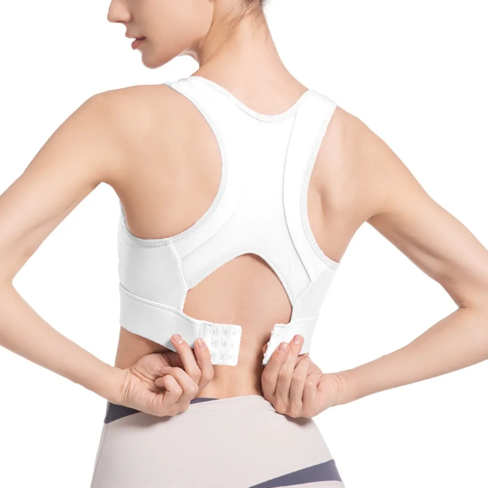 Sujetador deportivo en forma de I de Color sólido, diseño transpirable antivibración, sujetador de entrenamiento para Fitness, ropa interior cómoda ajustable para Yoga y correr