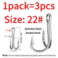 3 Hooks Size 22