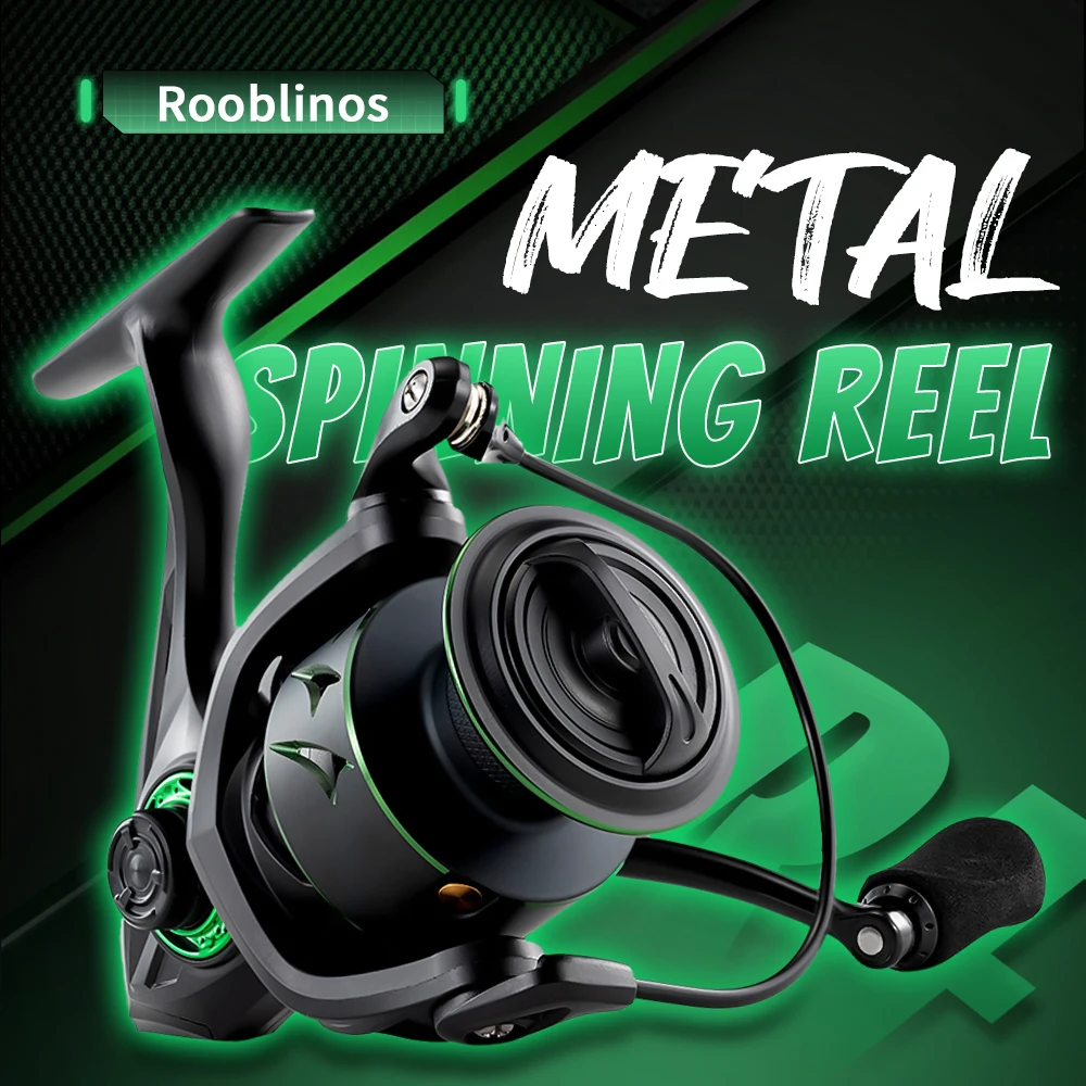 ROOBLINOS RF nuevo relación de engranaje 5,2: 1 carrete giratorio ligero 2000-5000 carrete fundición suave Convertible izquierda/derecha para agua dulce - imagen 2