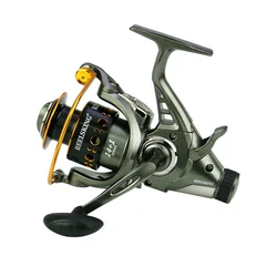 Carrete de Metal con Freno Doble 4.9:1 para Baitcasting