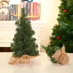 Mini árbol de Navidad nevado de pino para escritorio