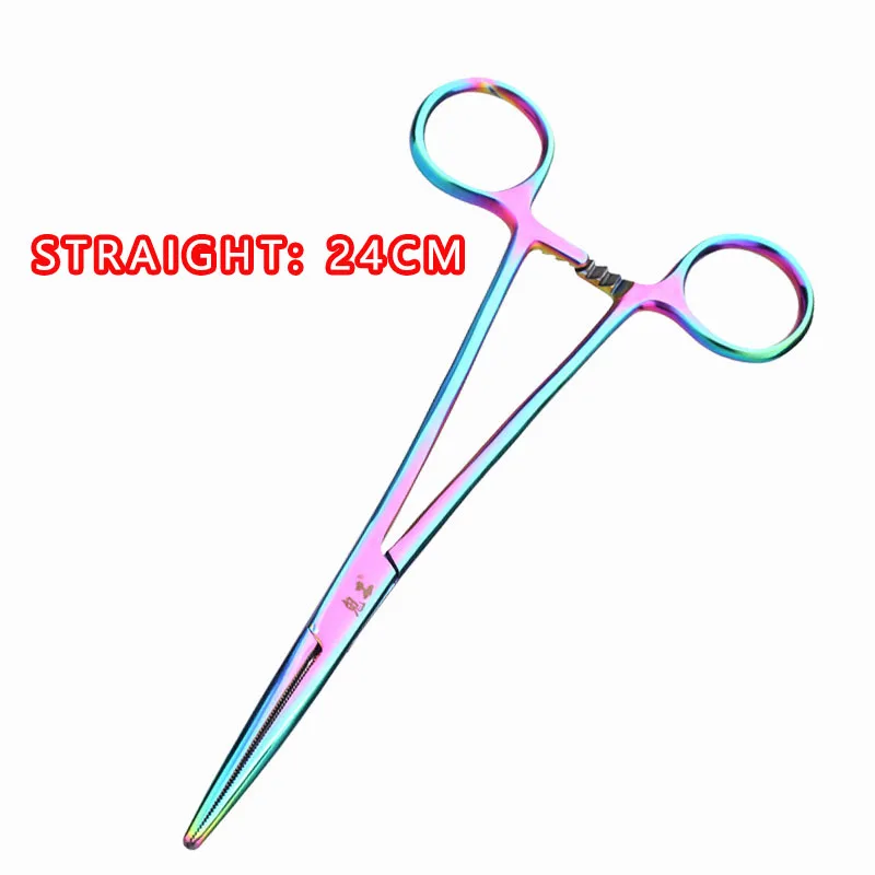 Alicates de pesca inoxidables con pinzas hemostáticas y extractor de anzuelos - imagen 3