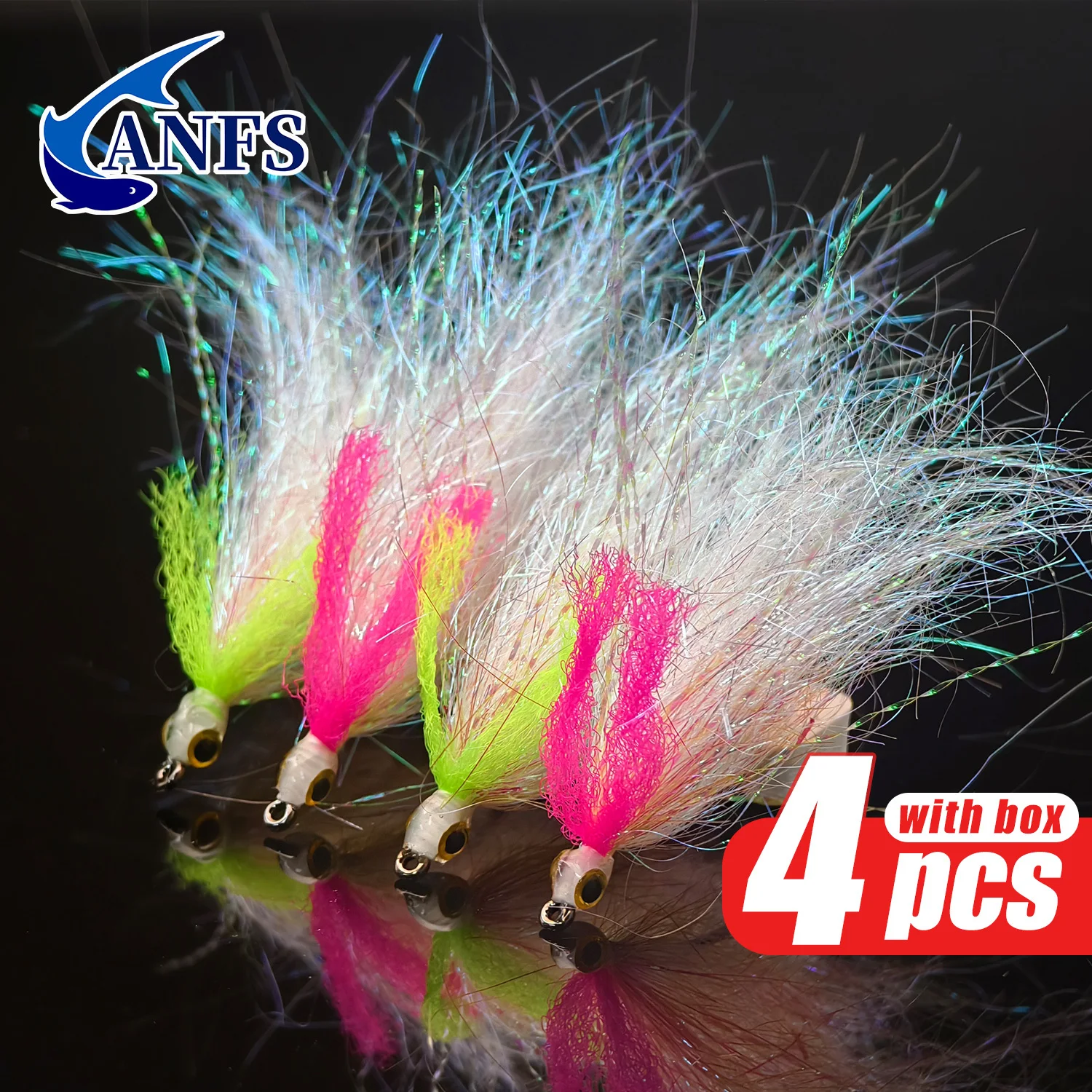 ANFS Moscas artificiales con caja – Set regalo para pesca - imagen 2