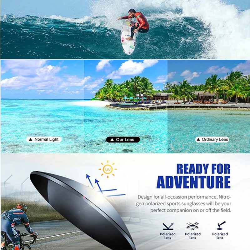 Gafas de sol polarizadas para ciclismo y pesca: protección UV, visión HD, ligeras y cómodas, imprescindibles para deportes al aire libre - imagen 5