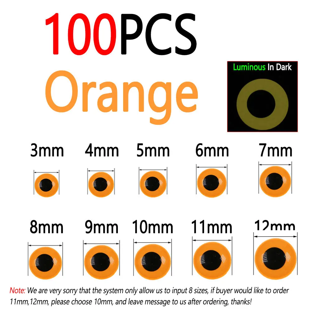 100pcs Orange