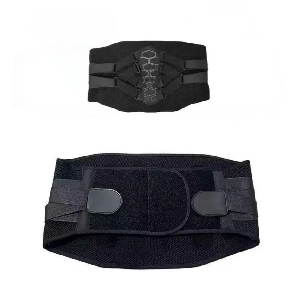 Tirantes traseros transpirables, 4 soportes de aluminio, cinturón de soporte de cintura ligero, almohadilla suave, resortes flexibles, soporte Lumbar para escoliosis - imagen 2
