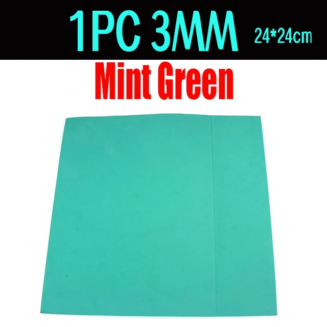 3mm 1pc mint green
