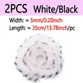 2pcs White Black