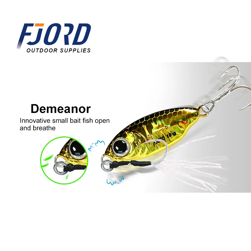 FJORD-Plantilla de Metal para pesca, cebo falso de tiro largo, Spinning, mar, agua dulce, novedad, 2022 Micor, 10g, 15g - imagen 5