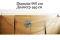 Diameter 660cm