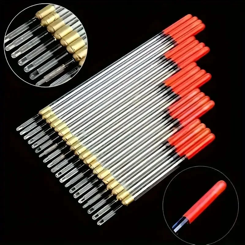 11 cm-19 cm 4 unids/lote flotadores de pesca transparentes tubos flotantes para boya de pesca de carpa flotadores de luz de pesca accesorios de aparejos