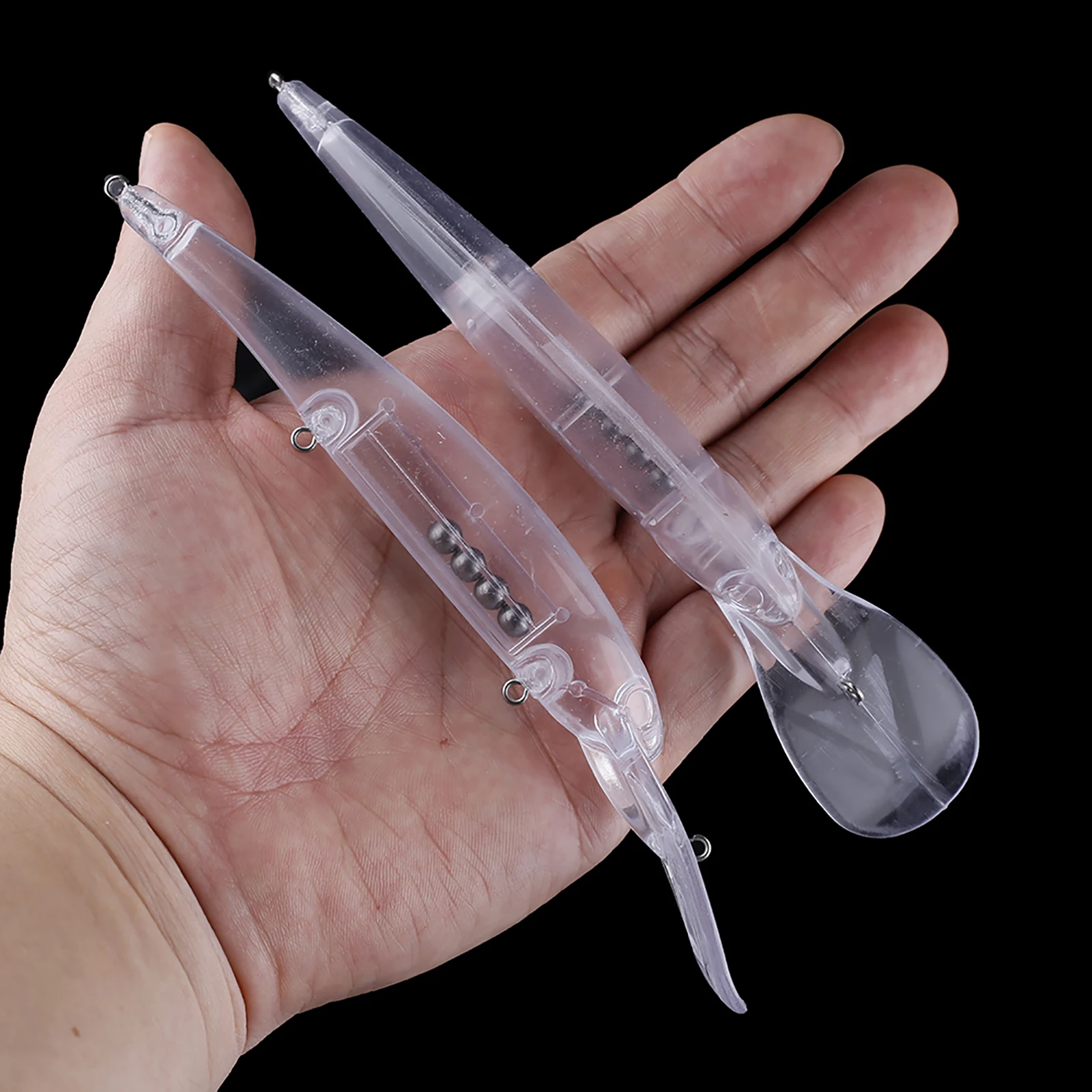 Chan'sHuang 20 piezas cebo en blanco sin pintar 160mm 17,2g pala de aguas profundas buzo Minnow DIY hecho a mano señuelo de pesca Artificial aparejos - imagen 5