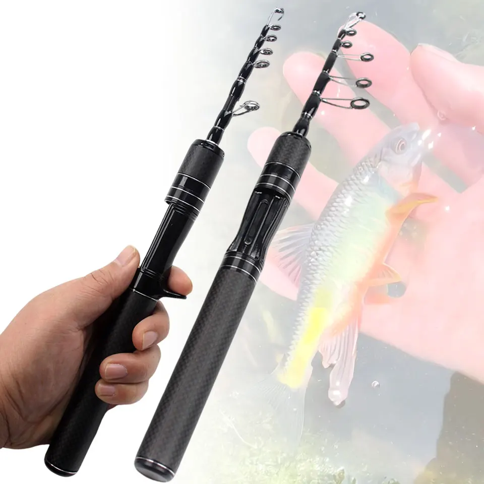 Varilla de señuelo de fibra de carbono Diseño telescópico Adaptable a diferentes escenarios, liviana y resistente, simple y fácil de operar.