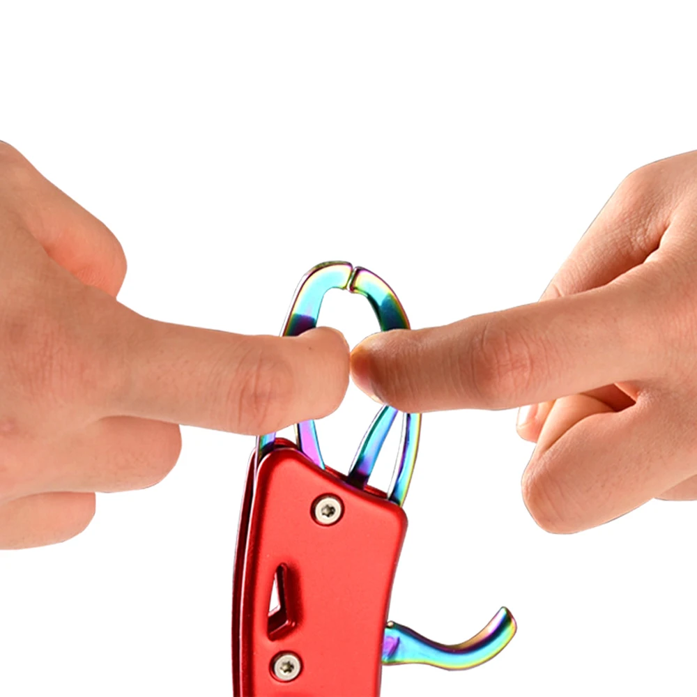 Alicates de Pesca de aluminio ligero para exteriores, agarre de labios multifunción, herramienta de aparejos, Pesca con cuerda de retención - imagen 3