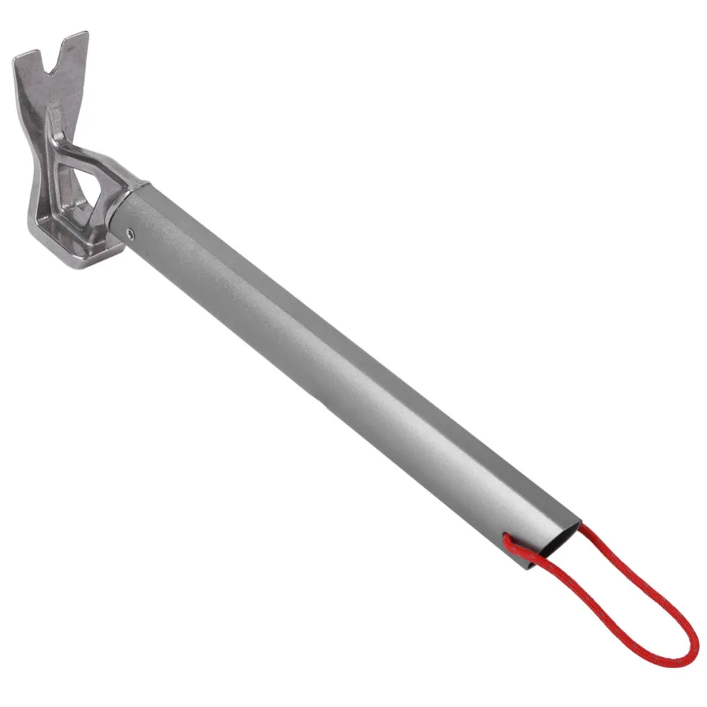Martillo de Camping de aleación de aluminio duradero, martillo de clavo portátil para tienda gris, martillo de garra para acampar de alta resistencia
