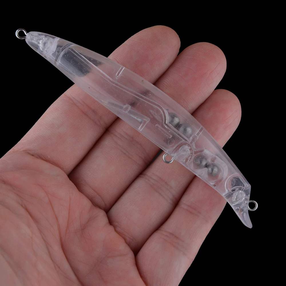 Chan'sHuang 20 piezas Señuelos de pesca en blanco sin pintar 105mm 12g sonajero Minnow labio integrado cebo de pesca Artificial de fundición larga - imagen 5