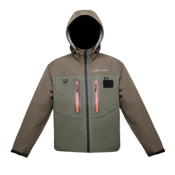 Chaqueta pesca impermeable Transpirable hombre