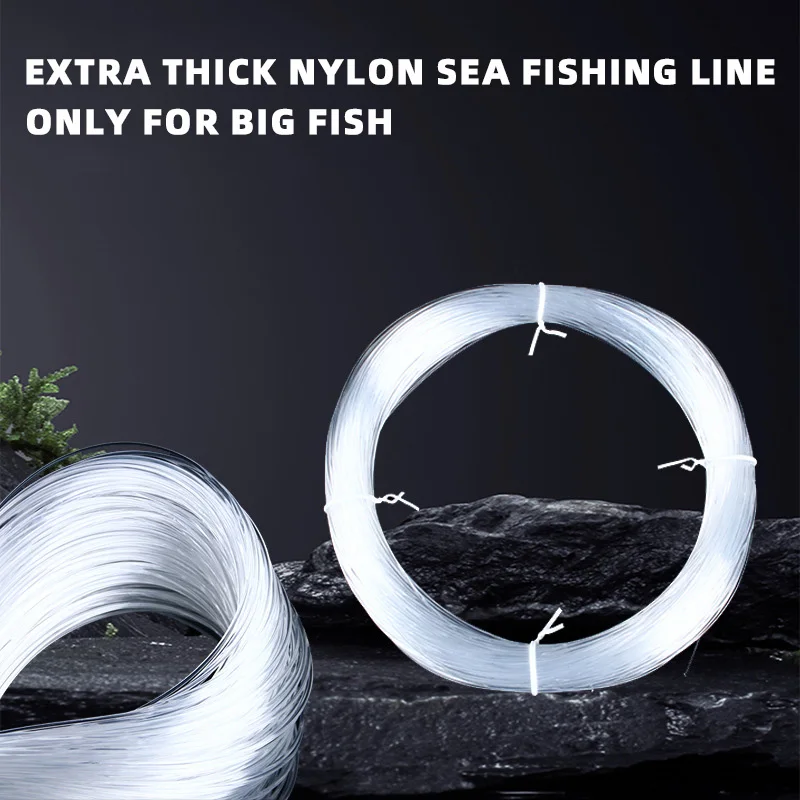 Línea de pesca de nailon NUNATAK completa 100M Japón línea de carpa monofilamento de alta calidad tamaño King 80 #   Diámetro 1,8 MM Potencia 162 KG Línea Marina - imagen 5