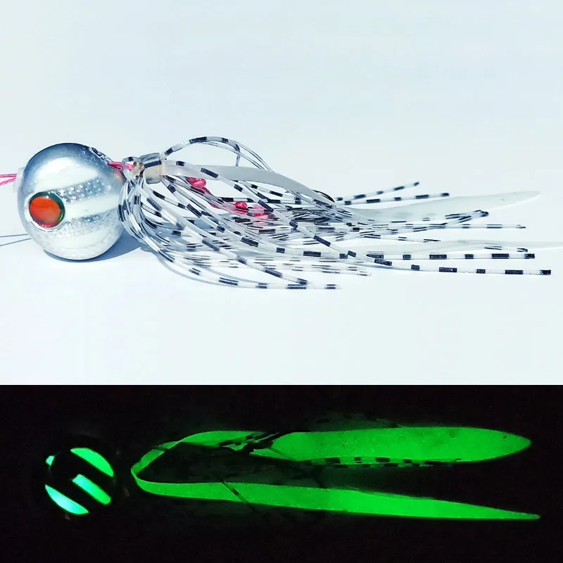 40g-200g Madai Inchiku Jig Metal pescador Glow Jigs señuelo Pesca cebo barco Pesca en el mar luminoso Jigging señuelos plomo cebo Artificial - imagen 2