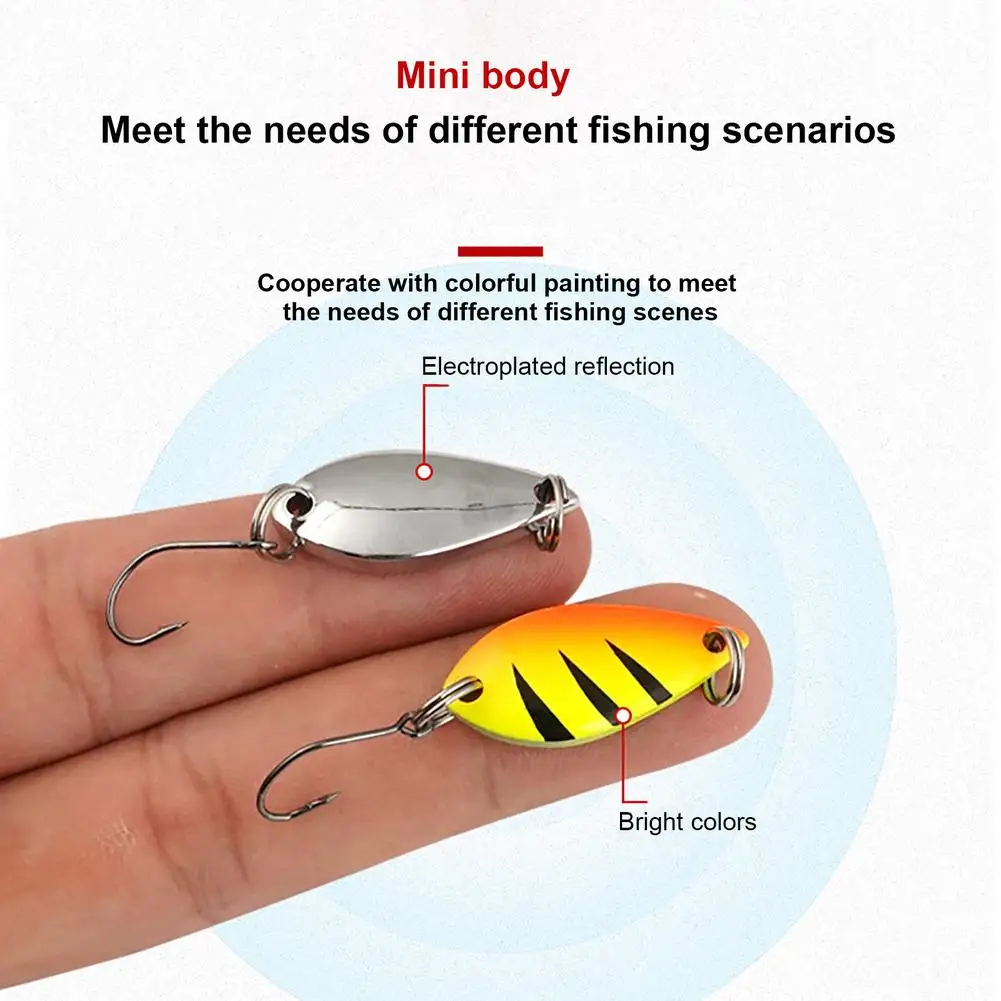 Señuelo de pesca de 12 piezas, cebo Artificial de Metal con caja de almacenamiento, señuelo multicolor de fundición larga, aparejos de pesca - imagen 4