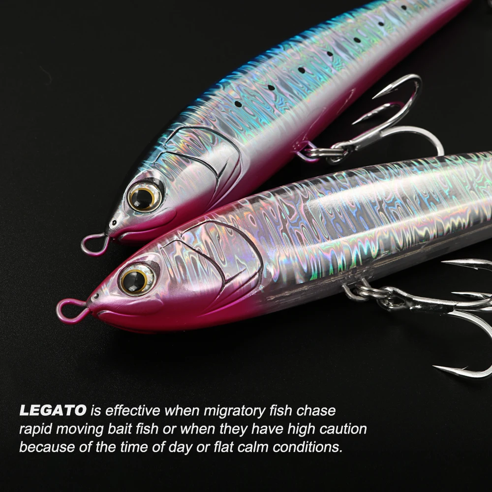 JIGGING PRO Legato 190mm 60g señuelo tipo lápiz flotante pesca en el mar señuelo de pesca en superficie atún Kingfish GT - imagen 4