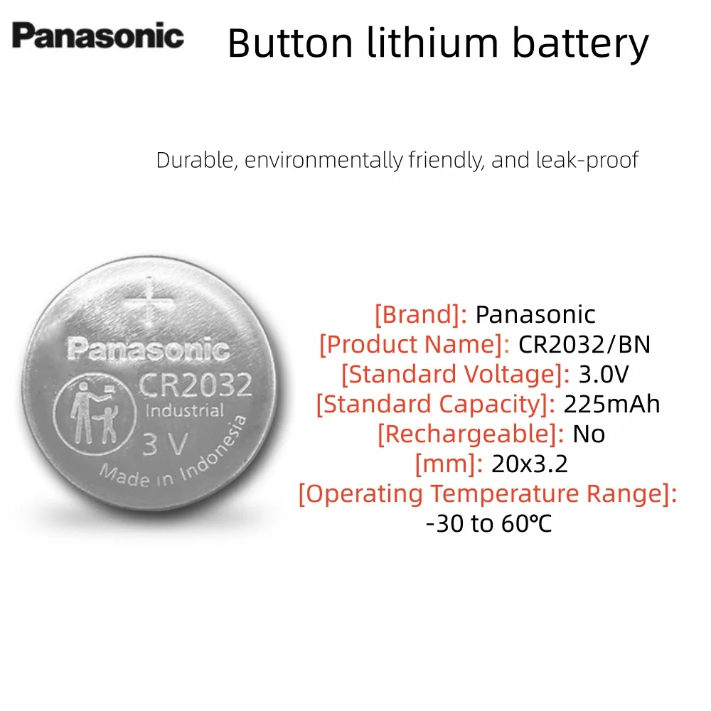 Batería de litio botón Panasonic para relojes, calculadoras y mandos - imagen 2