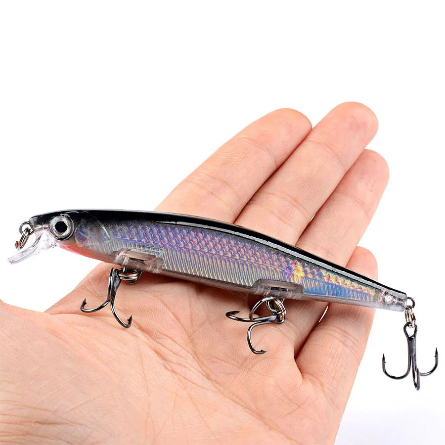 Jerkbait-Juego de Señuelos de Pesca Crankbait, Kit de cebos artificiales Wobbler para Lucio, cebo duro, aparejos de pesca de carpa, Swimbait - imagen 3