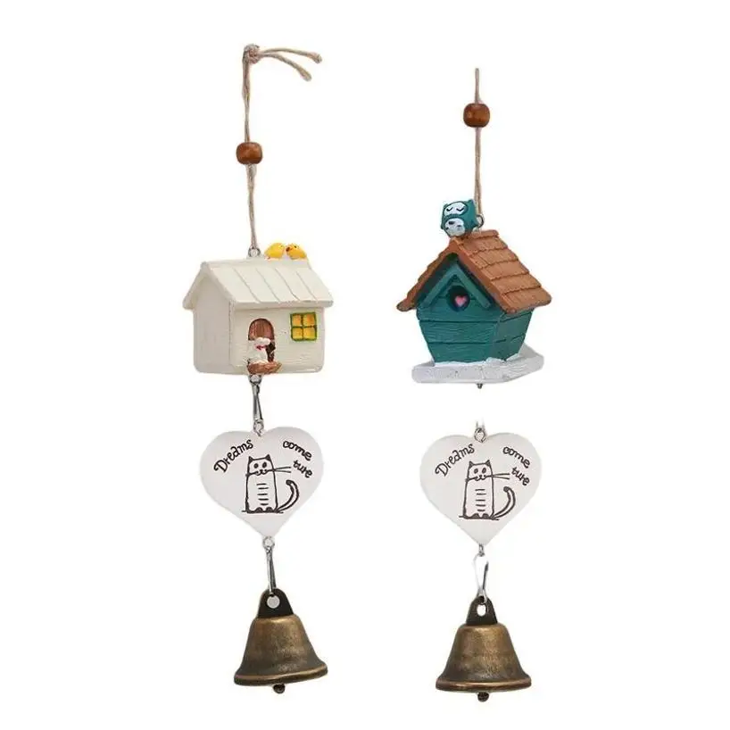 Casa colgante para pájaros estilo pastoral - imagen 5