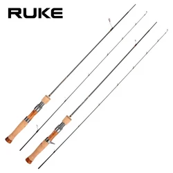 RUKE Caña Spinning 2 Secciones Guía SIC Mango Corcho
