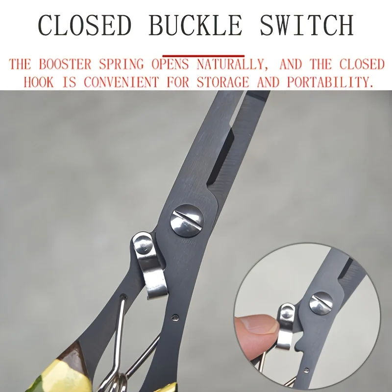 Juego de alicates de pesca portátiles de primera calidad, tijeras de línea multifuncionales duraderas de acero inoxidable y removedor de anzuelos para acampar al aire libre - imagen 3