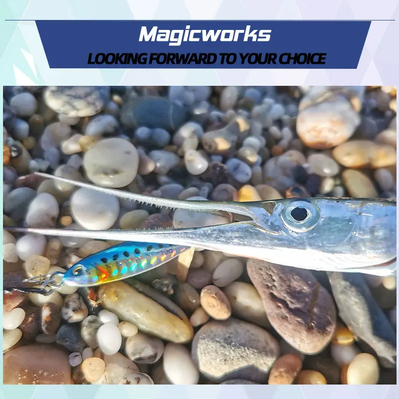 Magic Works Metalen Lokken Micro Jig Vissen Goederen 3g 5g 7g 10g Kunstaas voor Zeevissen Nep Vis Kunstmatige Zoutwater Aas - imagen 2