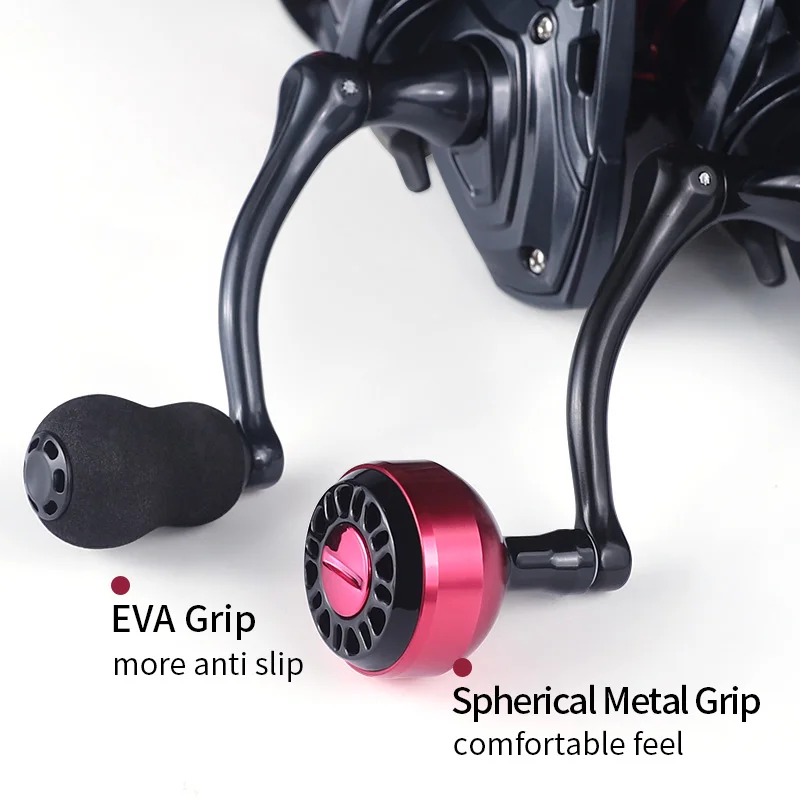 LINNHUE-carrete de pesca giratorio, accesorio de Metal de repuesto para agua salada, carpa, 500-7000 - imagen 5