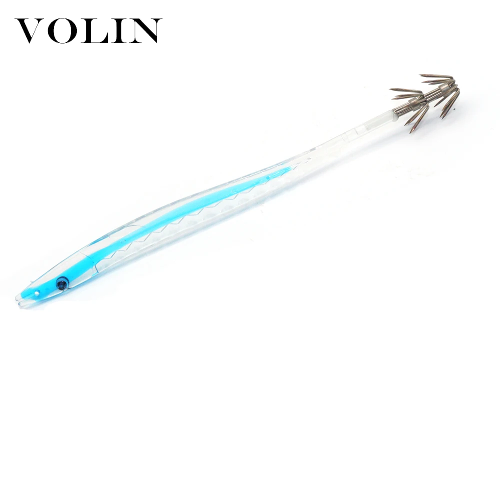 VOLIN-señuelo de pesca de sepia, anzuelo de calamar Artificial para barco de mar, 2 piezas, 143mm, 3,5g - imagen 4