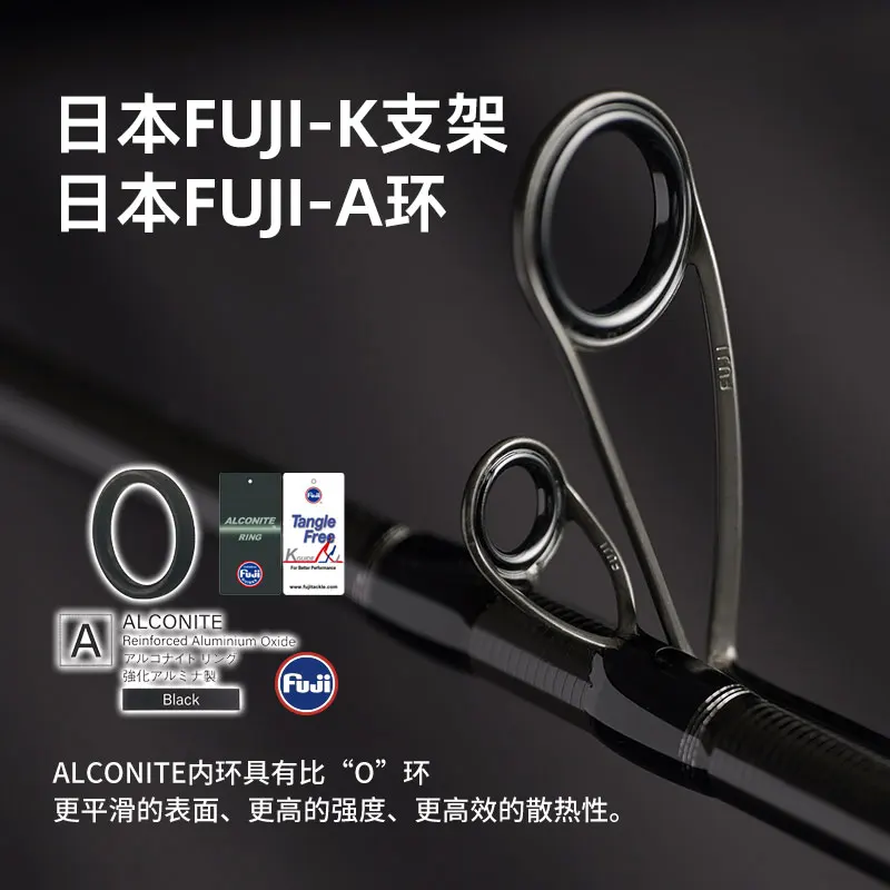 LURELEADER DREAMAREA Caña de pescar giratoria/barcasting 2S Fibra de carbono R/X-Fast Longitud 1,55-3,05 M - imagen 2