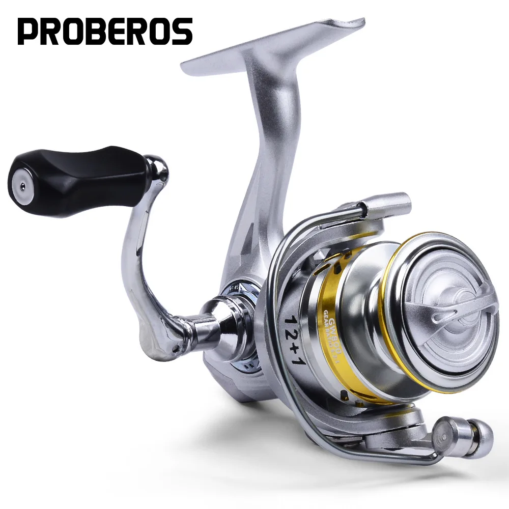 Carrete de pesca ultraligero 5,2: 1 GW800 arrastre máximo 8KG carretes giratorios carrete de Metal carrete de pesca de arrastre 12 + 1BB accesorios de pesca - imagen 2